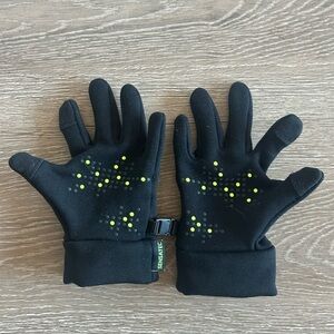 Head brand Kids’ SENSATIC Black Gloves with Yellow grip Accents